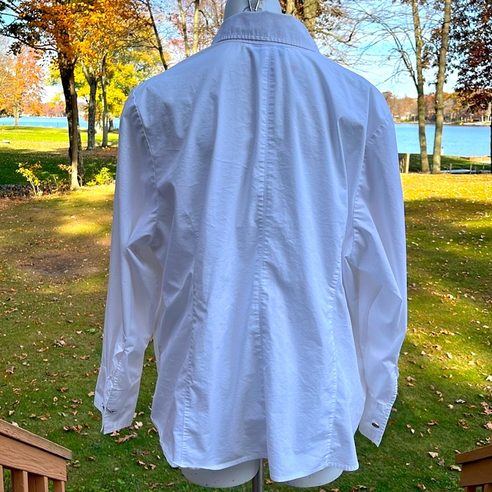 Lane Bryant western-style white blouse 26/28 - Picture 5 of 8